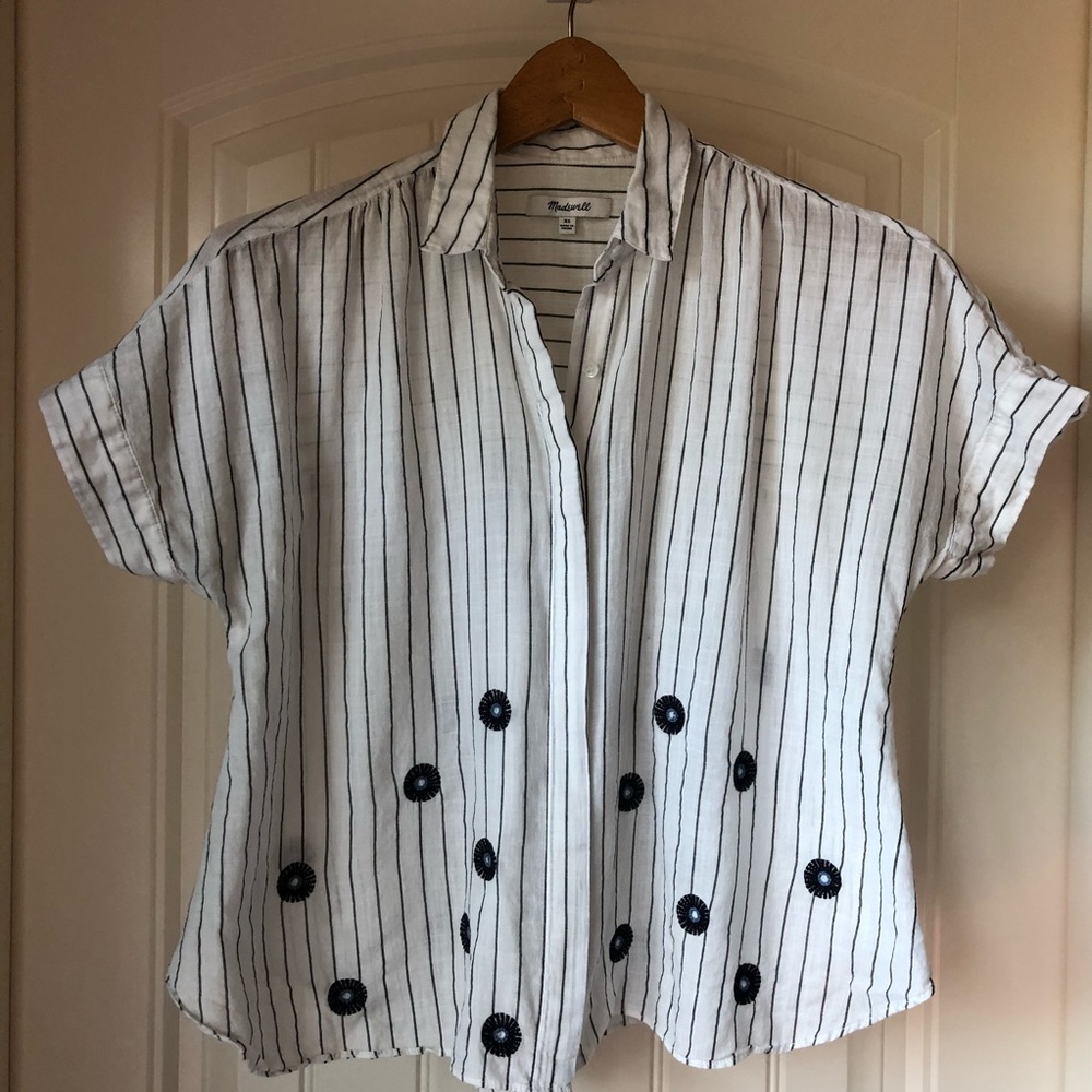 Madewell Courier Button Down Shirt - Embroidered